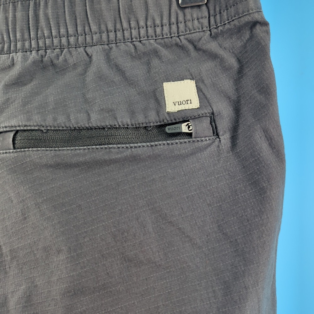 Vuori Ripstop Climber Pants Mens Medium Charcoal Grey Organic Cotton VW401 - Picture 7 of 12